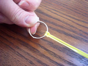 how to attch a ring & cording